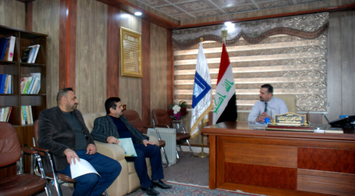 The Director of the Wasit electoral office received the head of the Cultural Association for Iraqi Youth
