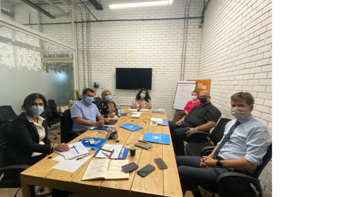 اجتماع تشاوري ضم ممثلين من مكتب حقوق الانسان و يونامي