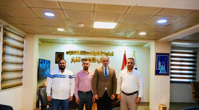 اجتماع تنسيقي بين مفوضية انتخابات الأنبار ومنسقي شبكات المراقبة شمس وعين وتموز