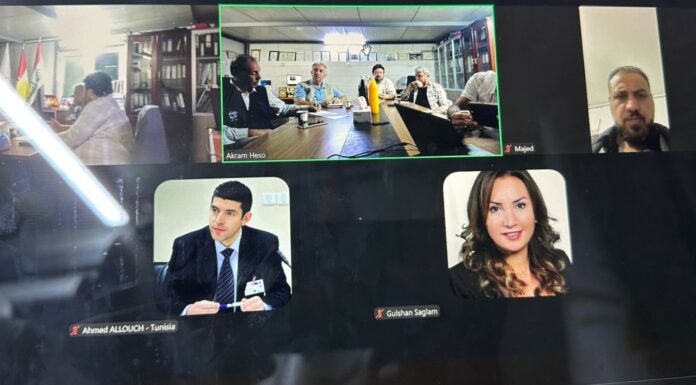 The Executive Office of the Arab World Elections Network held its first meeting in Erbil